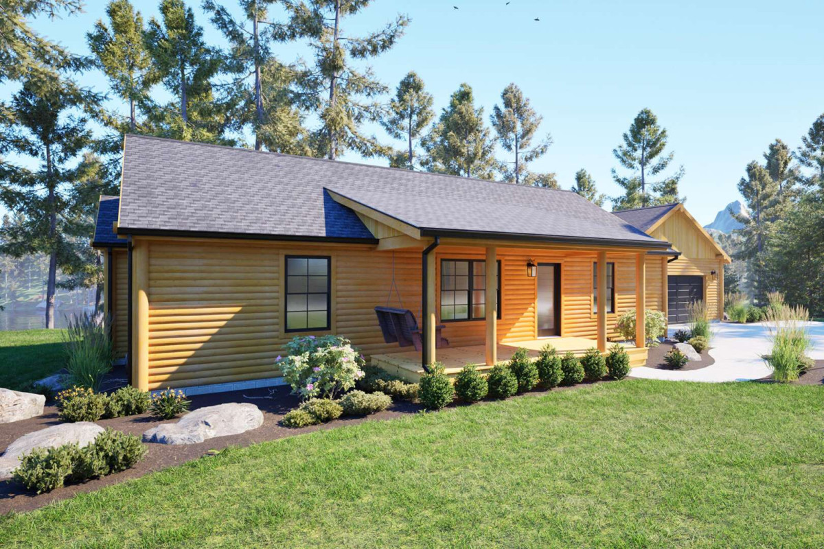 Log Home Builder Front VIew