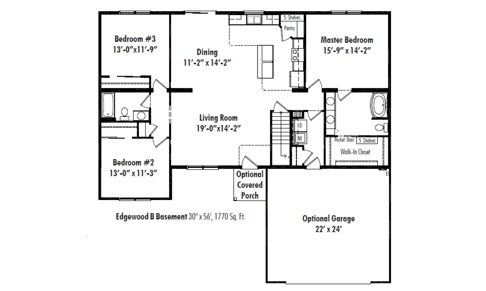Edgewood Floorplan Basement