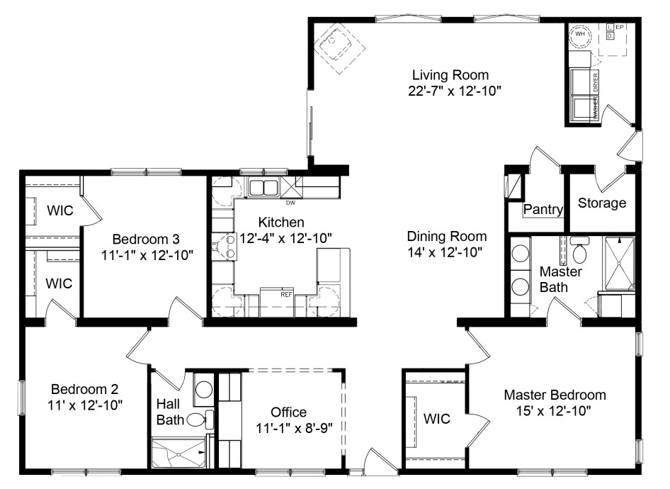 Luxury Modular Home Builders Waverly Floorplan